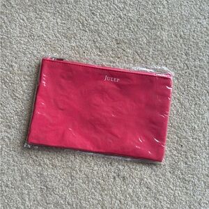 Julep Coral Canvas Pouch NWT